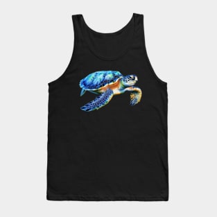 Endangered Sea Turtle Swimming Tank Top